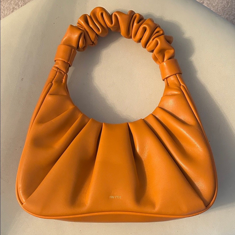 JW PEI Orange Gabbi Ruched Hobo IT Bag